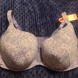 Cacique Lightly Lined Cool Bliss Balconette Bra, 44DDD